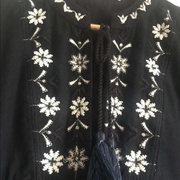 ZARA Embroidered Cotton Overshirt - Picture 14 of 16